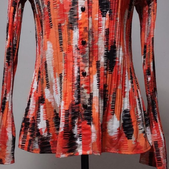 Apt.9 Collared Tops Long sleeve Size M Multicolor - Picture 7 of 16